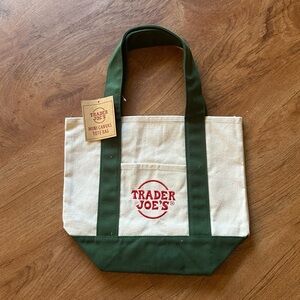 Trader Joe's Mini Canvas Tote Bag
